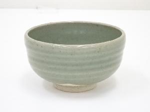 九谷焼　隆宝造　灰釉茶碗